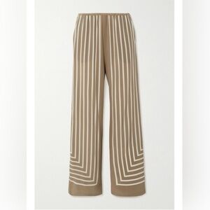 *RARE* Toteme Silk Pants - Size 34 Taupe